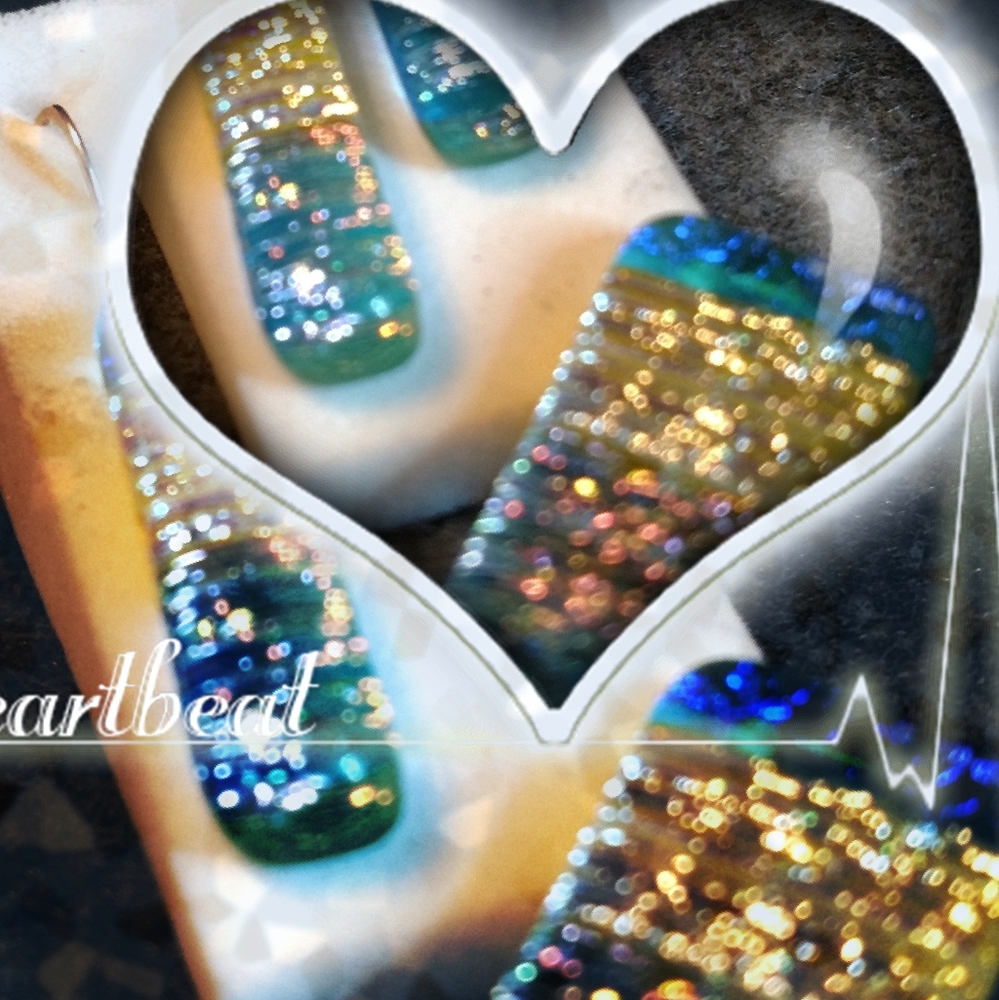 Beautiful Dichroic glass Pendant Set